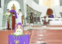 Một số hình ảnh lễ Giỗ 100 ngày Lm Giuse Maria Đinh Cao Tùng tại nhà thờ Tân Thái Sơn 